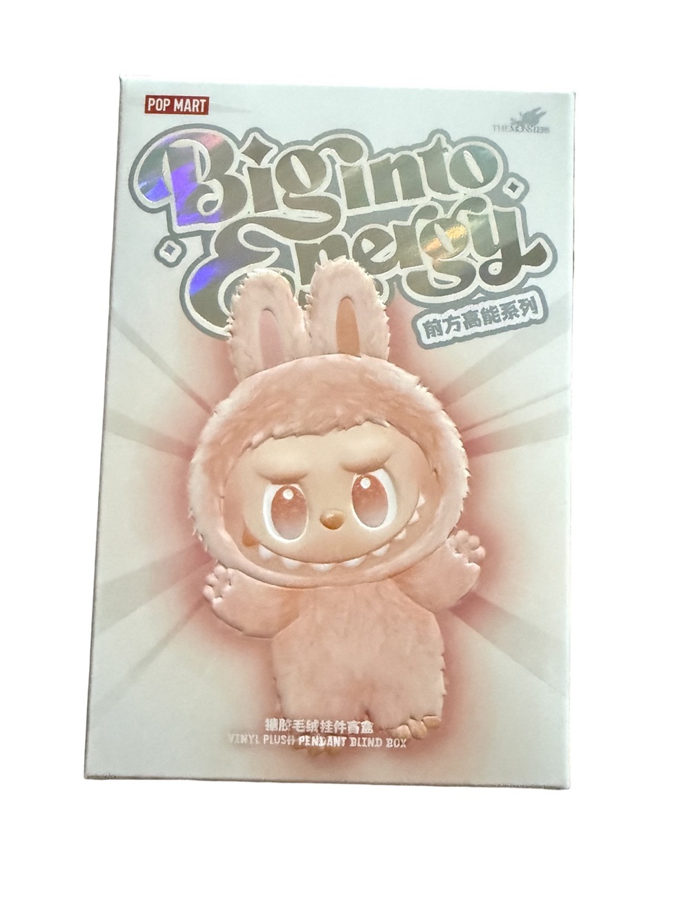 POP MART Big into Energy Pink Plush Vinyl Figure Blind Box